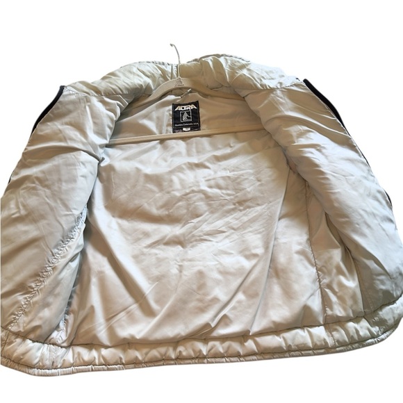Vintage Altra Down Puffer Vest Womens M Boulder CO Pale Gray Sleeveless Jacket - Picture 5 of 9